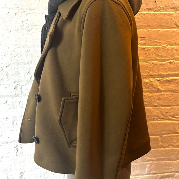 Anthropologie Olive and Gray Hooded Jacket - Picture 4 of 7